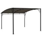 Toldo para-sol de jardim 3x3x2,55 m cinzento-acastanhado