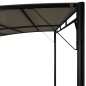 Toldo para-sol de jardim 3x3x2,55 m cinzento-acastanhado