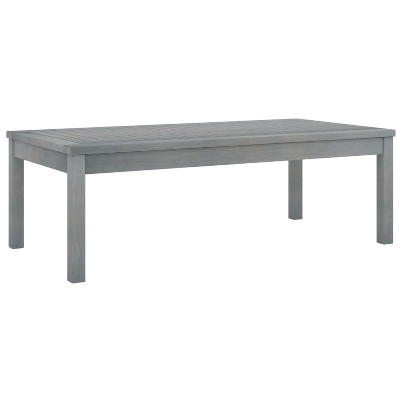 Mesa de centro 100x50x33 cm madeira de acácia maciça cinzento-Mesas de jardim-Home Retail