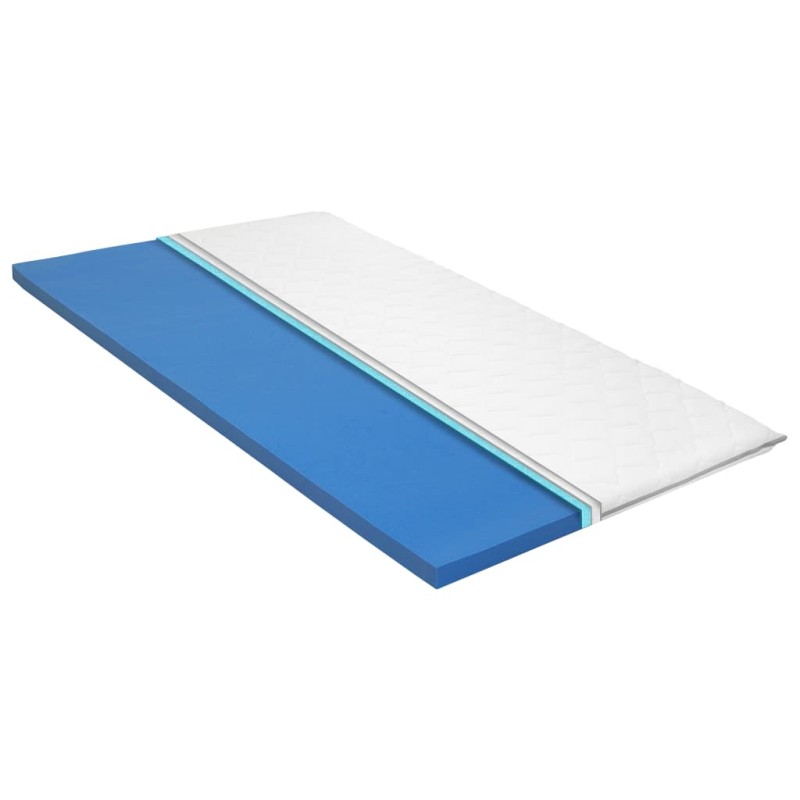 Sobrecolchão 90x200 cm espuma viscoelástica c/ memória 6 cm-Capas acolchoadas para colchões-Home Retail