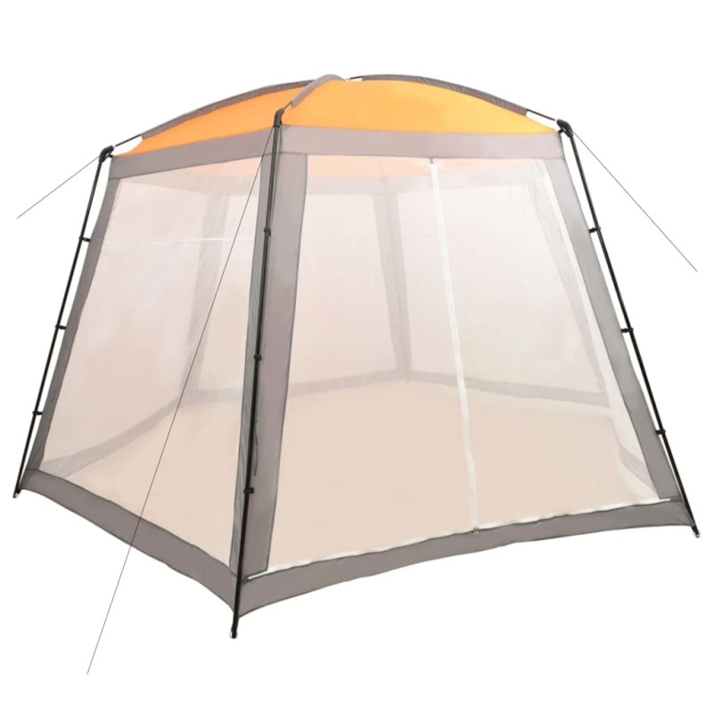 Tenda para piscina 500x433x250 cm tecido cinzento-Acessórios para piscinas e spa-Home Retail