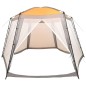 Tenda para piscina 500x433x250 cm tecido cinzento