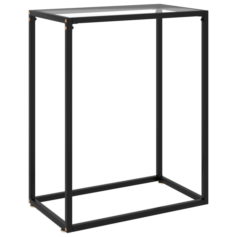 Mesa consola 60x35x75 cm vidro temperado transparente-Mesas de apoio-Home Retail