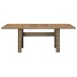 Mesa de jantar jardim 200x100x74 cm vime PE castanho