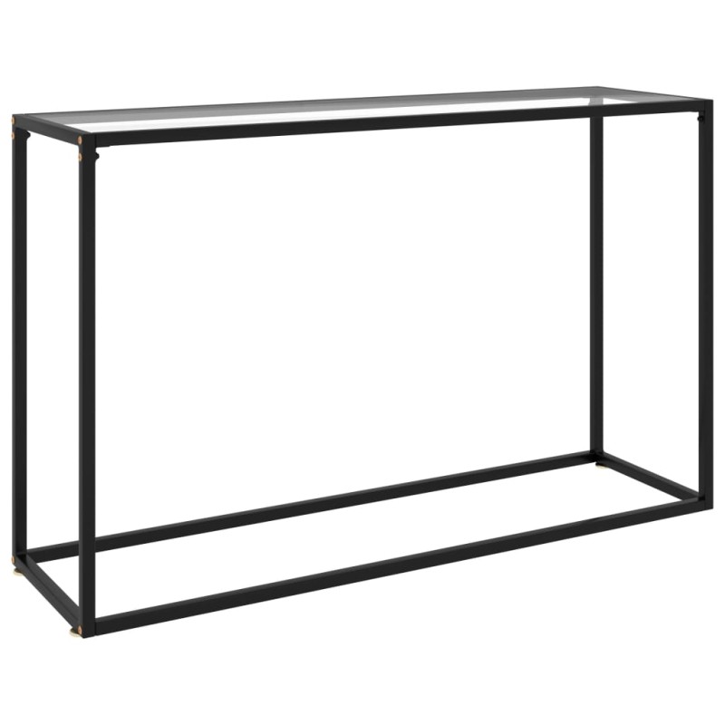 Mesa consola 120x35x75 cm vidro temperado transparente-Mesas de apoio-Home Retail