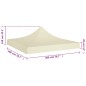 Teto para tenda de festas 2x2 m 270 g/m² cor creme