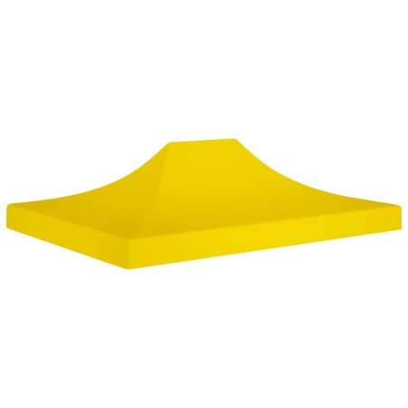 Teto para tenda de festas 4,5x3 m 270 g/m² amarelo