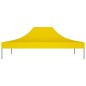 Teto para tenda de festas 4,5x3 m 270 g/m² amarelo