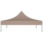 Teto para tenda de festas 2x2 m 270 g/m² cinzento-acastanhado