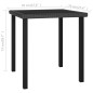 Mesa de jantar jardim 70x70x73 cm vime PE preto