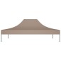 Teto para tenda de festas 4,5x3 m 270 g/m² cinzento-acastanhado