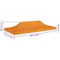 Teto para tenda de festas 6x3 m 270 g/m² laranja