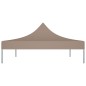 Teto para tenda de festas 4,5x3 m 270 g/m² cinzento-acastanhado