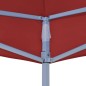 Teto para tenda de festas 4x3 m 270 g/m² bordô