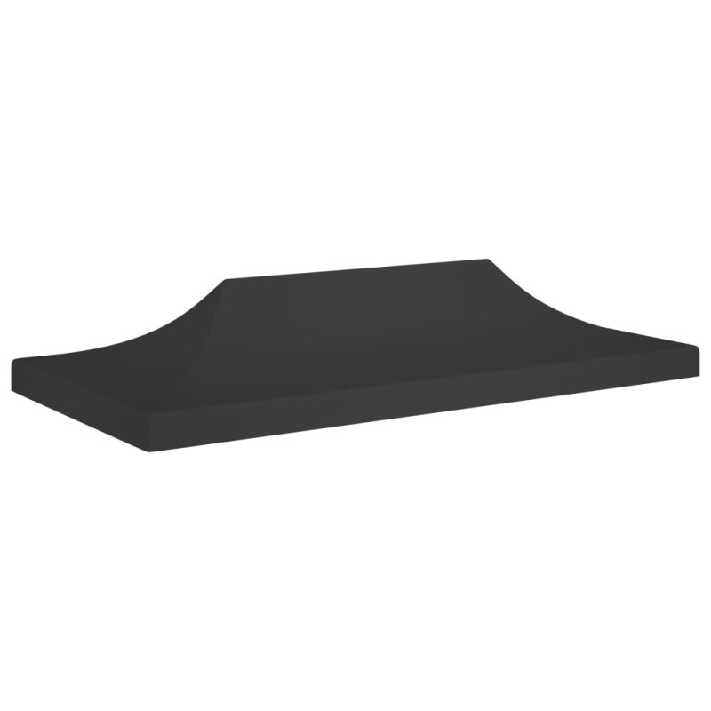 Teto para tenda de festas 6x3 m 270 g/m² preto-Topos para toldos e gazebos-Home Retail