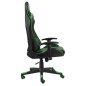 Cadeira de gaming giratória PVC verde