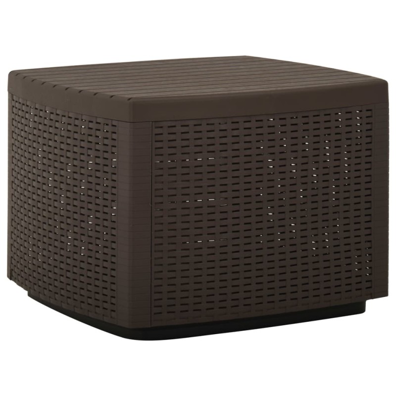 Mesa de jardim 53x53x40 cm plástico moca-Mesas de jardim-Home Retail