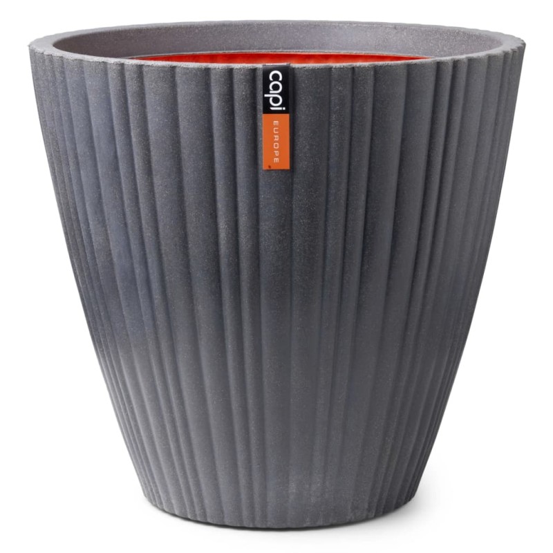 Capi Vaso afunilado Urban Tube 55x52 cm cinzento-escuro-Vasos e floreiras-Home Retail