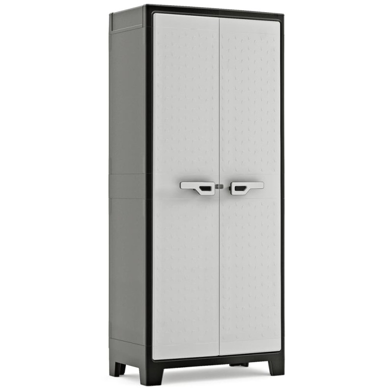 Keter Armário arrumação c/ prateleiras Titan 182 cm preto e cinzento-Armários de arrumação & cacifos-Home Retail