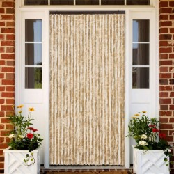 Cortina anti-insetos 100x220 cm chenille bege