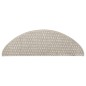 Tapetes escada adesivos aspeto sisal 15pcs 65x21x4 cinza-acast.