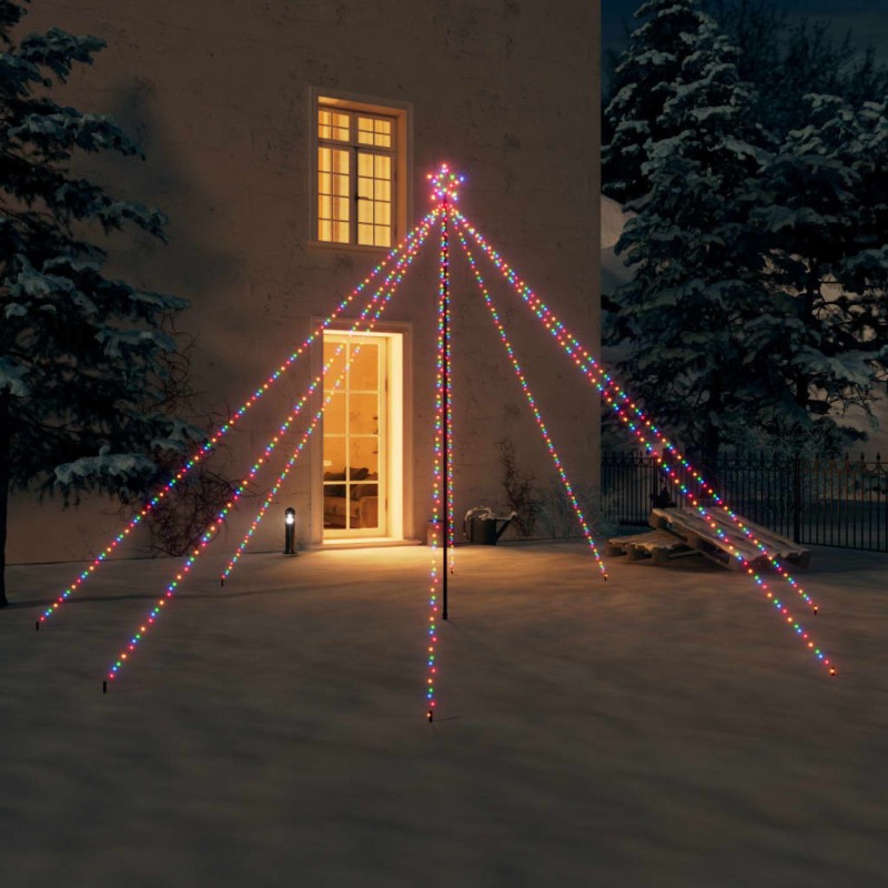 Iluminação p/ árvore de Natal int/ext 576 LEDs 3,6 m colorido-Árvores de Natal-Home Retail