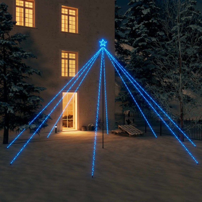 Iluminação p/ árvore de Natal int/ext 800 LEDs 5 m azul-Árvores de Natal-Home Retail