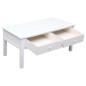 Mesa de centro 100x50x45 cm madeira branco