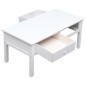 Mesa de centro 100x50x45 cm madeira branco