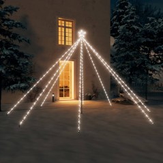 Iluminação p/ árvore de Natal int/ext 576 LEDs 3,6m branco frio