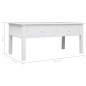 Mesa de centro 100x50x45 cm madeira branco