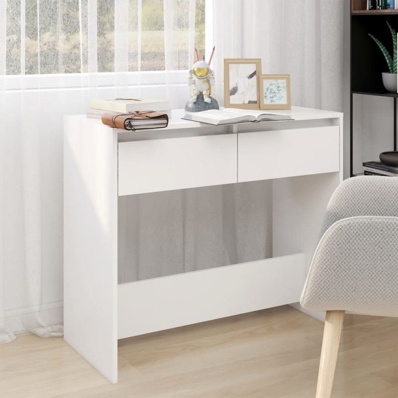 Mesa consola 89x41x76,5 cm derivados de madeira branco-Mesas de apoio-Home Retail