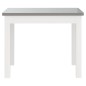 3 pcs conjunto mesa e cadeiras infantil MDF branco e cinzento