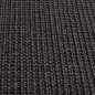 Tapete sisal natural 80x300 cm preto