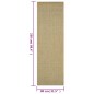 Tapete sisal natural 80x250 cm verde