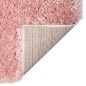 Tapete shaggy de pelo alto com 50 mm 160x230 cm rosa