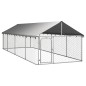 Canil de exterior com telhado 600x200x150 cm