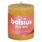 Bolsius Velas rústicas cilíndricas Shine 4 pcs 80x68 mm amarelo mel