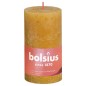 Bolsius Velas rústicas cilíndricas Shine 4 pcs 130x68 mm amarelo mel