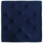 Banco 60x60x36 cm veludo azul-marinho