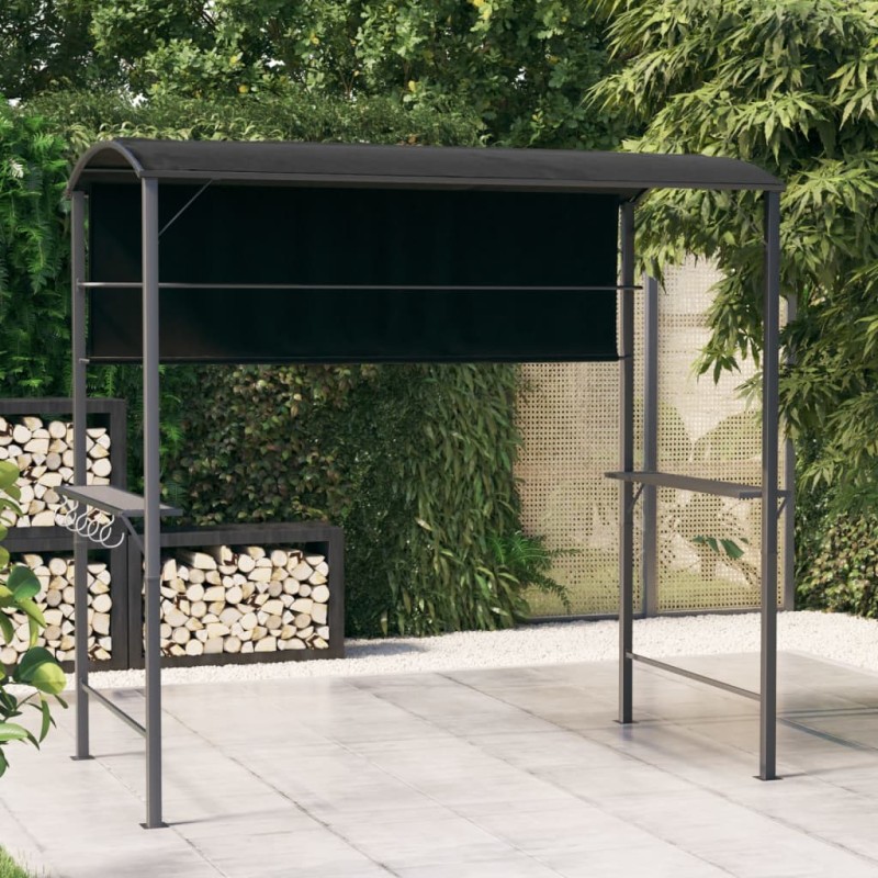 Gazebo com toldo 220x110x200 cm antracite-Toldos e gazebos-Home Retail