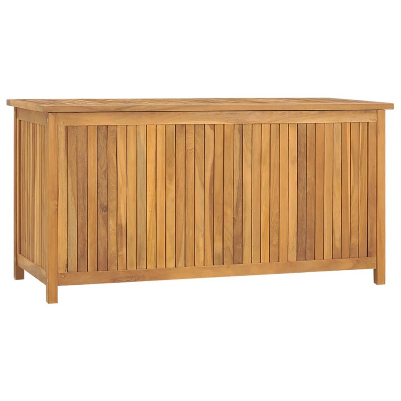 Caixa para jardim 114x50x58 cm madeira de teca maciça-Baús para armazenamento exterior-Home Retail