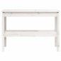 Mesa consola 110x40x75 cm pinho maciço branco