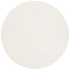 Tampo de mesa pinho maciço Ø90x2,5 cm branco