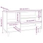 Sapateira 102x36x60 cm derivados de madeira sonoma cinza