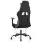 Cadeira gaming massagem + apoio couro art. preto/vermelho tinto