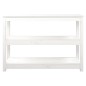 Mesa consola 110x40x74 cm pinho maciço branco