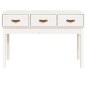 Mesa consola 114x40x75 cm pinho maciço branco