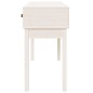 Mesa consola 114x40x75 cm pinho maciço branco