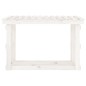 Suporte para lenha 108x64,5x77 cm pinho maciço branco